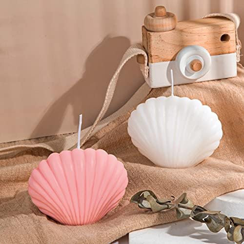 2 Pieces Seashell Scented Candles Aesthetic Trendy Candles Hand Poured Soy Wax Candle Handmade Sh... | Amazon (US)
