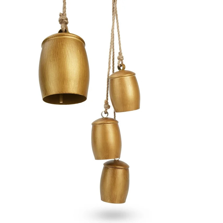 Inadays Christmas Decorations Cow Bell With Jute Hanging Rope Vintage Home Decor For Weddings, Pa... | Walmart (US)