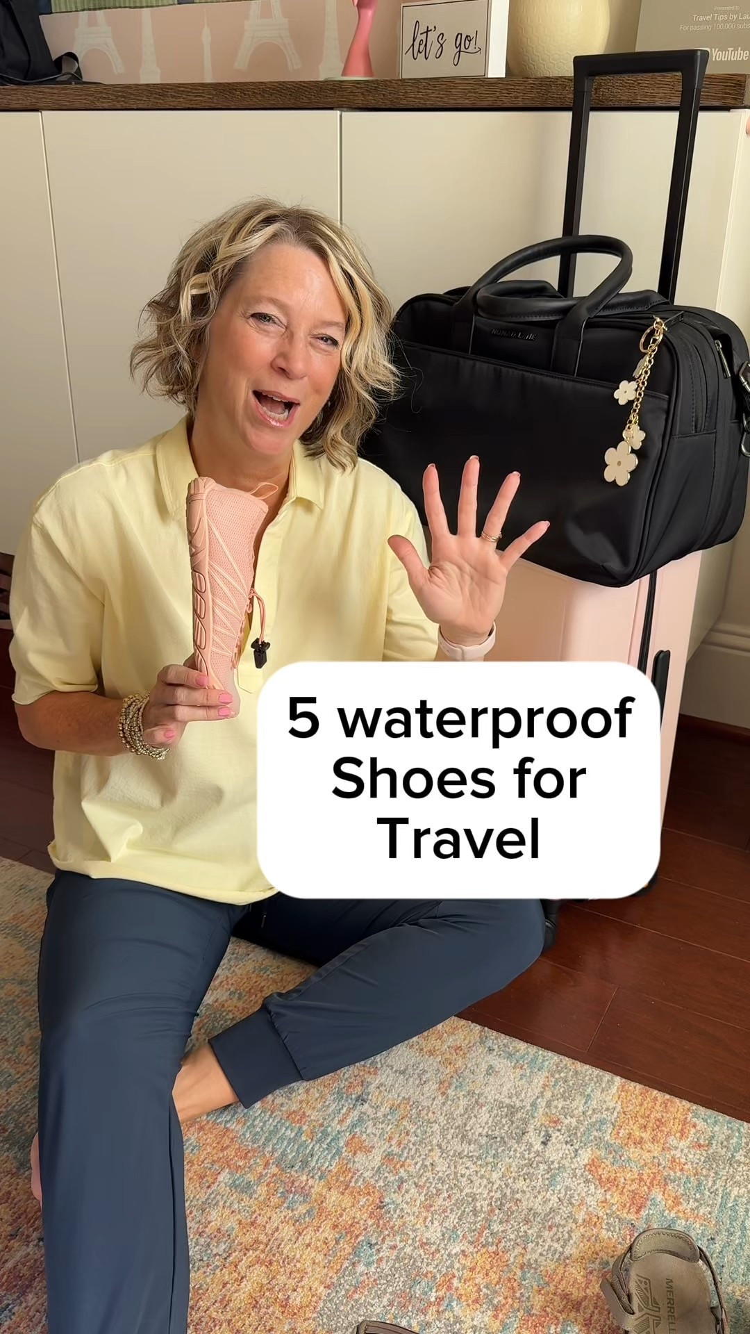 ✈️ Waterproof Shoes for Travel 💙 
For solid footing on cobbled streets, you can walk all day in these sneakers. The newest version is barely noticeable. They are comfortable for my over 53 year old feet. These tennis shoes also have a rugged sole for some grip in Greece too.
I always pack arch support insoles for my sneakers since I walk all day when traveling in Europe and beyond.
These sandals have a rugged sole to give you grip when walking or hiking in the rain. Love their arch support!
👨🏼‍✈️ I’m a Houston pilot wife sharing tips to help you “travel the globe without a worry in the world” on YTube and IG.  #getoutside #waterproof #sneakers #over40fashion @nordstrom #styleover50 #travelstyle #sandals 

#LTKTravel #LTKOver40 #LTKShoeCrush