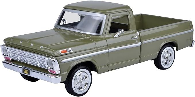 1969 Ford F-100 Pickup, Green - Motormax Premium American 79315 - 1/24 Scale Diecast Model Car by... | Amazon (US)