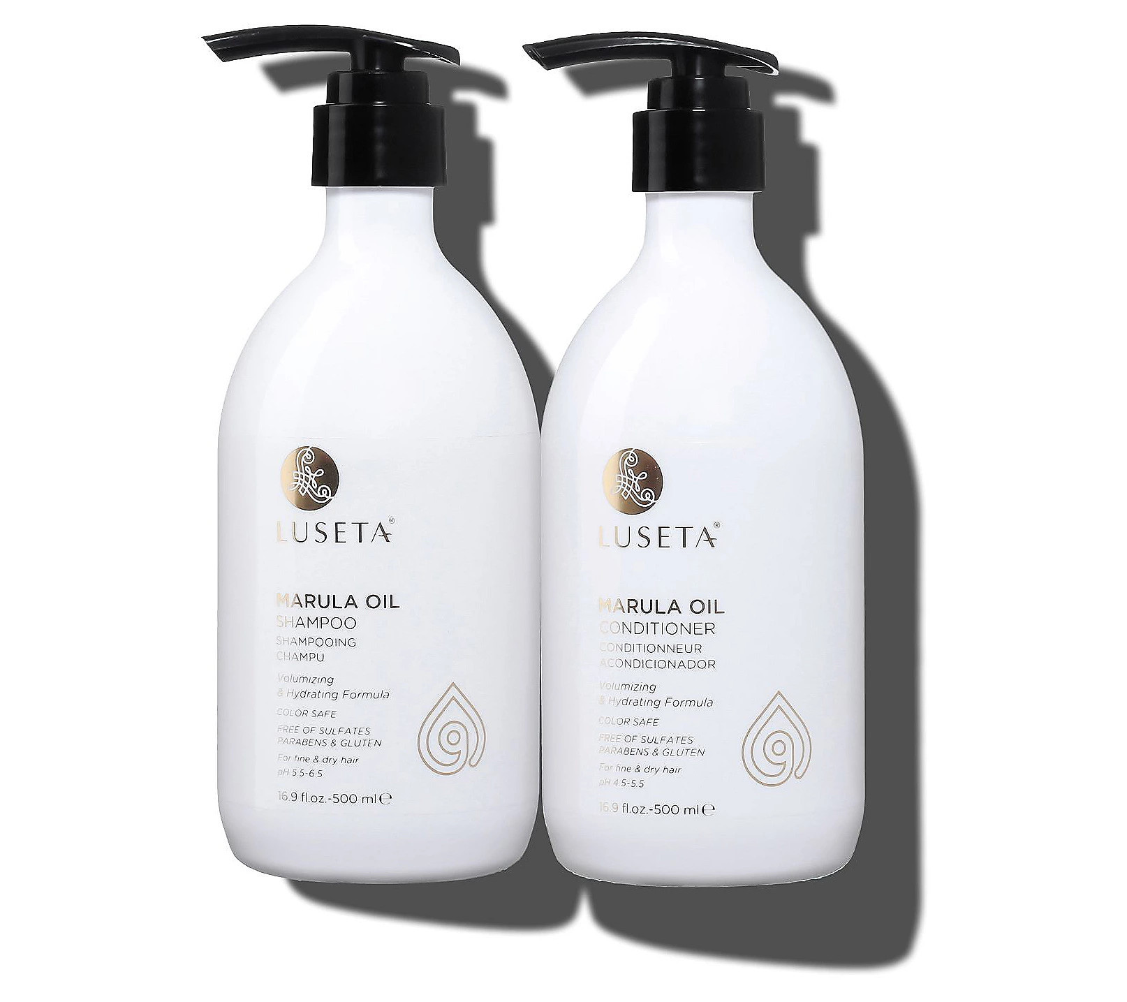 Luseta Marula Oil 16.9oz Shampoo + Conditioner Bundle | QVC