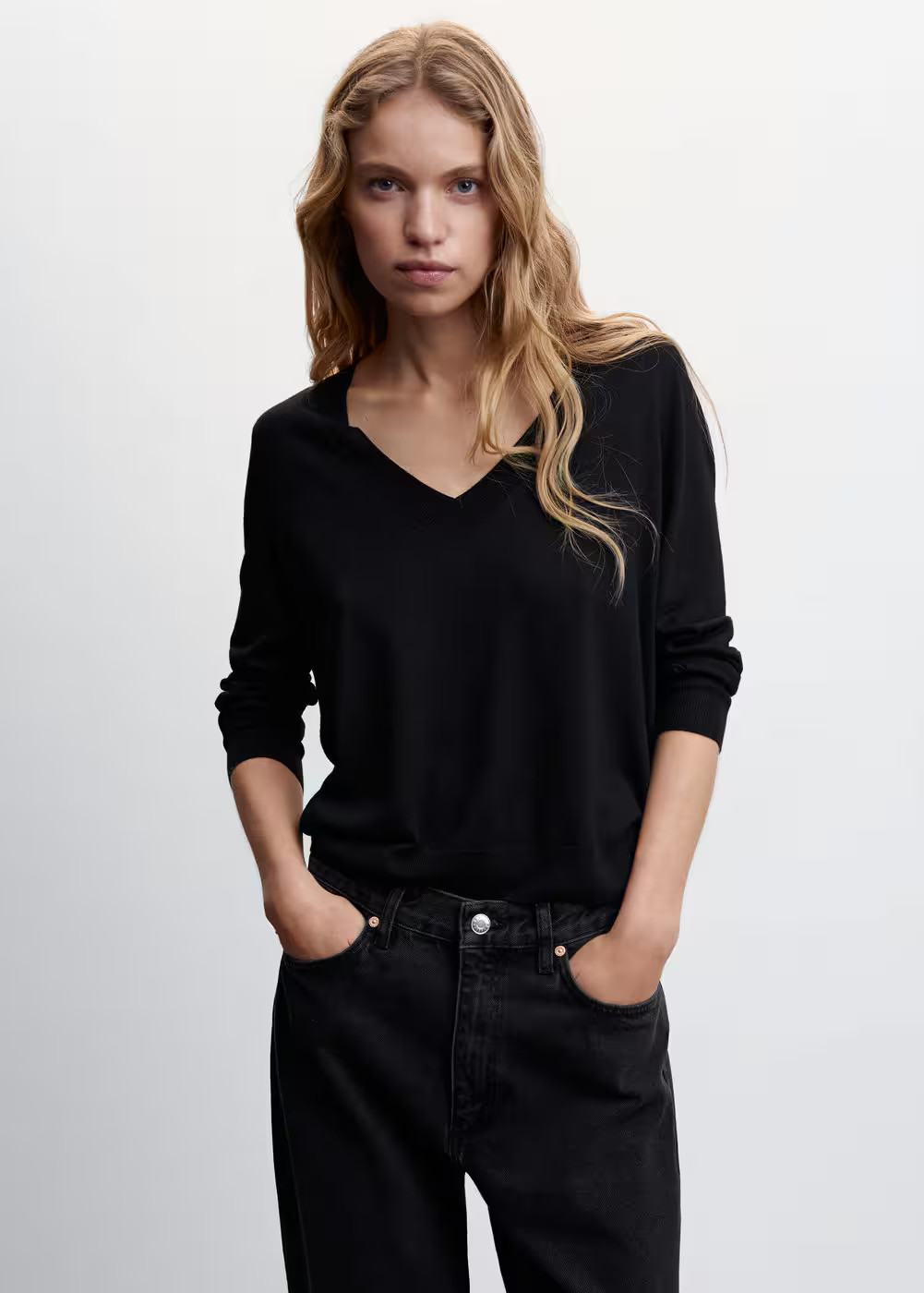 Fine-knit sweater | MANGO (US)