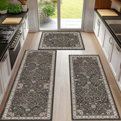 SEVOBAL Kitchen Rug 3pcs Washable Boho Kitchen Rugs Non Slip Kitchen Area Rug Carpets for Laundry... | Target
