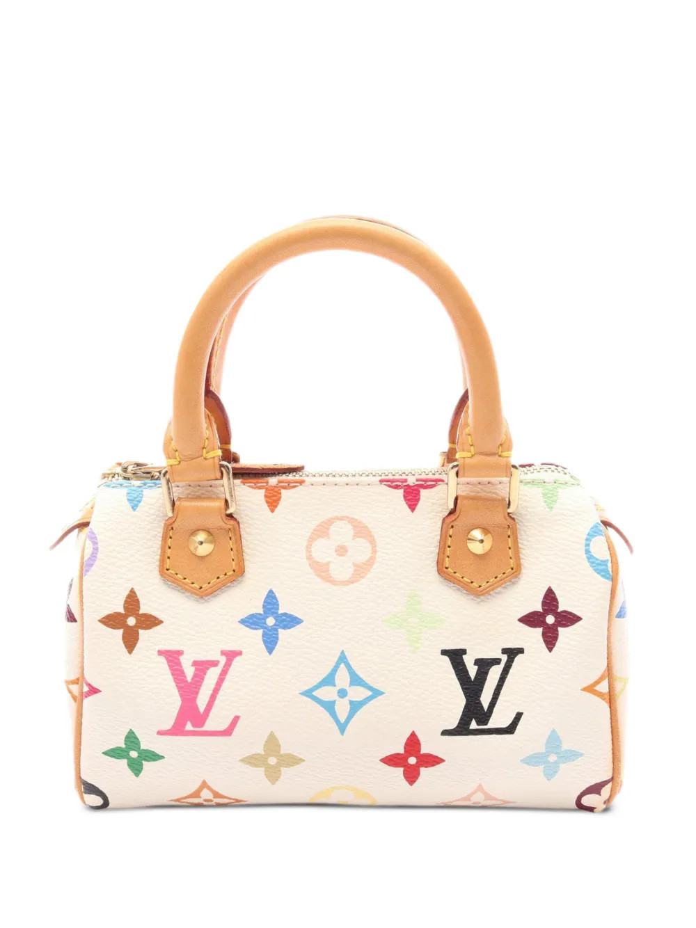Louis Vuitton Pre-Owned 2001 mini Speedy Monogram-multicolore handbag - White | Farfetch Global