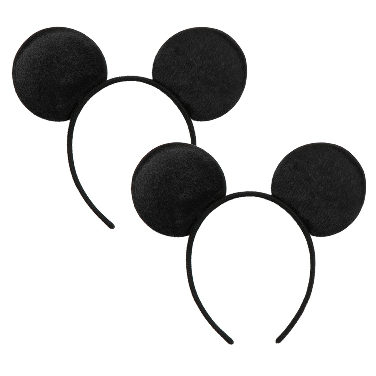 CHuangQi Mouse Ears Headband (Set of 2), Solid Black Ears for Boy & Girl Birthday Party, Party Fa... | Amazon (US)