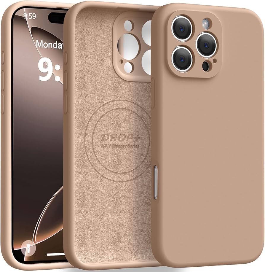 Ktele Magnetic for iPhone 16 Pro Case [Compatible with Magsafe] [Premium Silicone Satin-Smooth To... | Amazon (US)