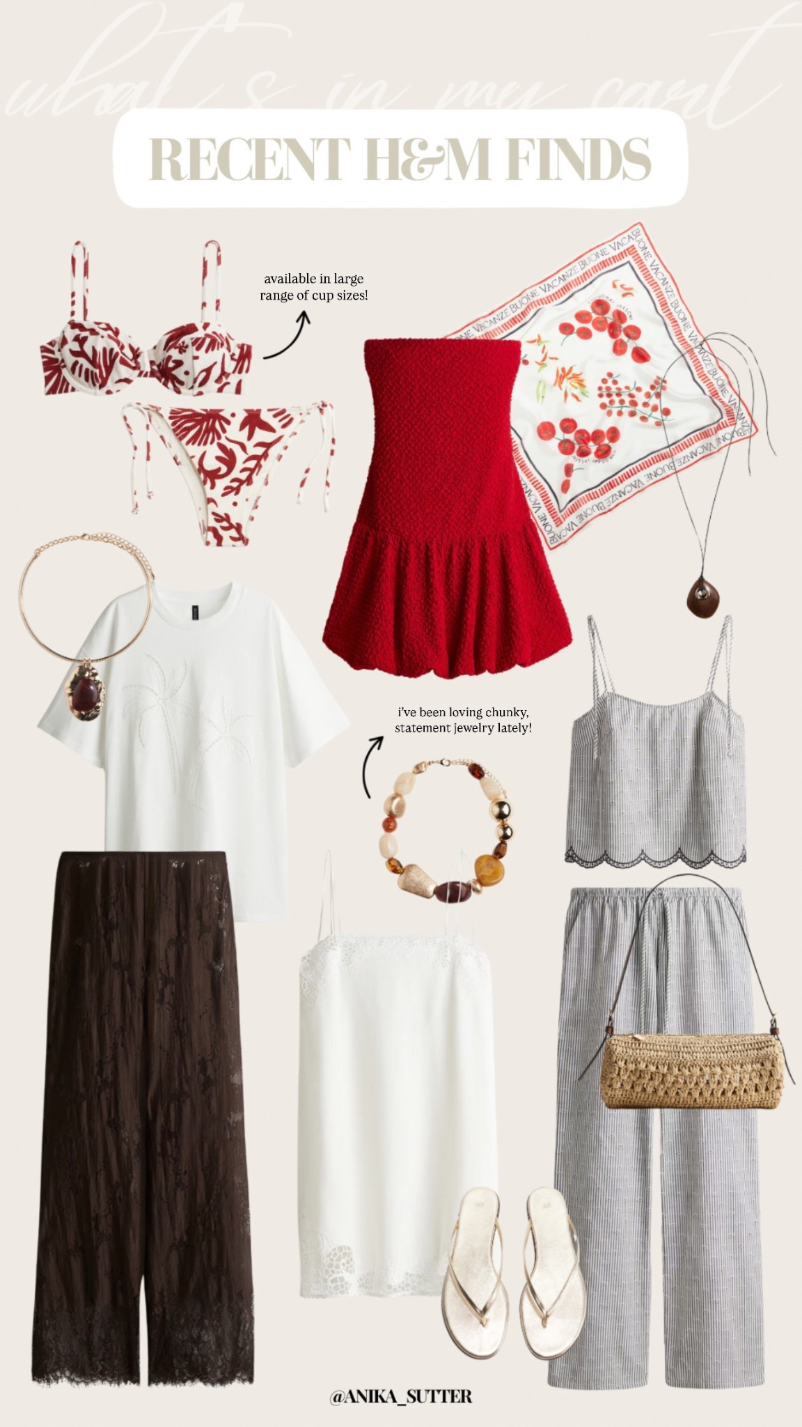 what’s in my cart: recent h&m finds

it’s giving European summer and I’m here for it! loving the chunky statement necklaces currently 

#LTKStyleTip #LTKTravel #LTKMidsize