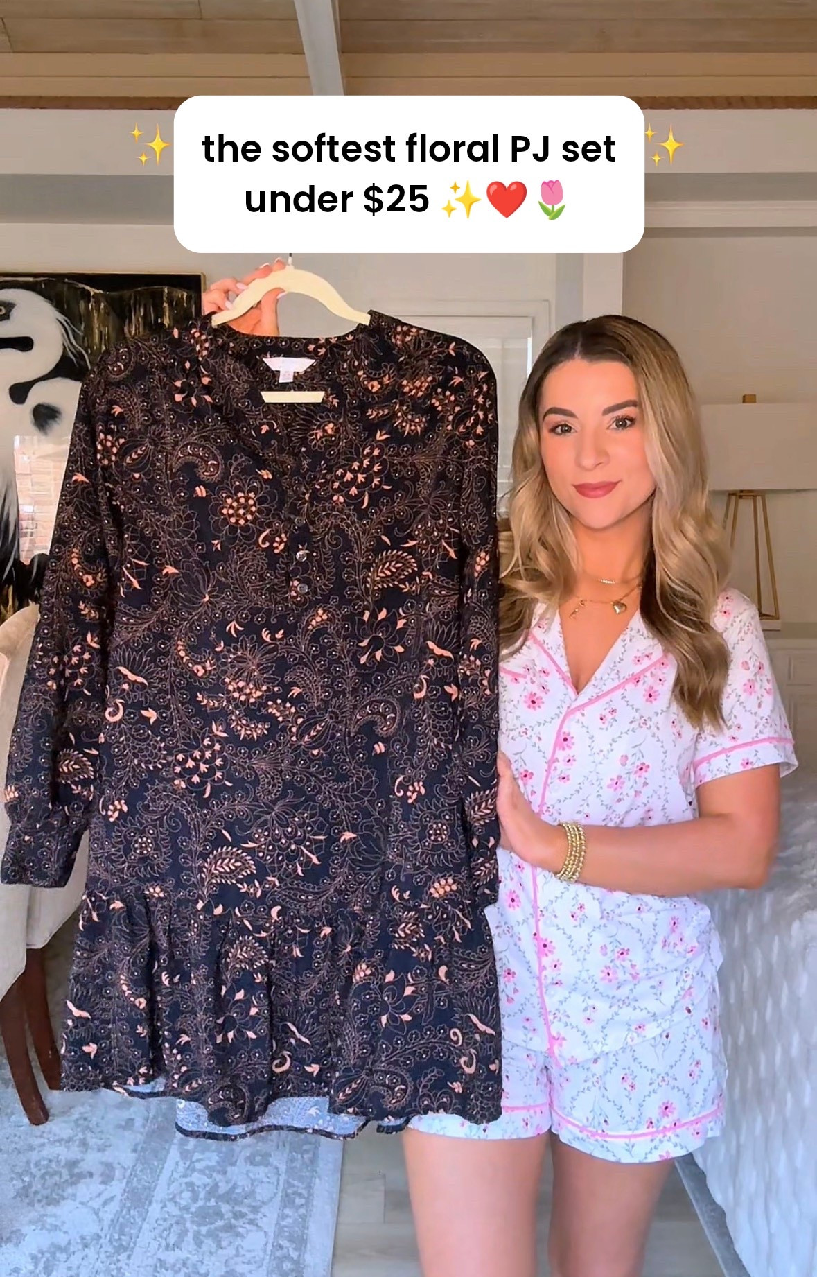 OBSESSED with this PJ set from Walmart! They are the prettiest floral pattern & SO SOFT!! Quality 100/10 👏🏼😍 wearing a XS, they do run a little oversized! 

Also, love this floral dress! Got a XS, fits perfectly & comes with a “belt” to adjust the length (which is perfect for us petite girlies!) ✨🩷

PJ set
Girly aesthetic 
Loveshack fancy
Loveshack fancy inspired
Walmart finds
Walmart fashion 
Walmart deals
Spring outfits
Daily outfits
Loungewear 
Designer look for less
Spring new arrivals
Women’s matching set
Matching pajama set
Spring dress
Walmart dress
Church dress
Easter dress

#LTKgrwm #LTKootd #LTKPetite