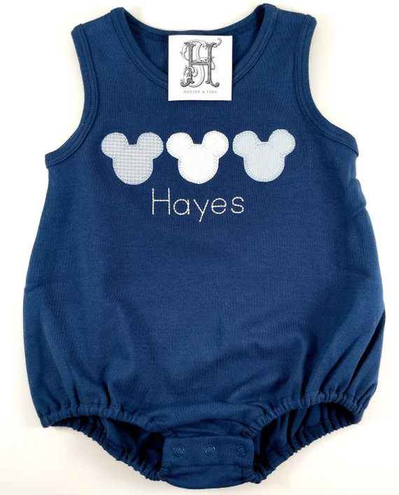 Baby/toddler/boys Bubble 3m-2t/personalized Navy Bubble/blue - Etsy | Etsy (US)