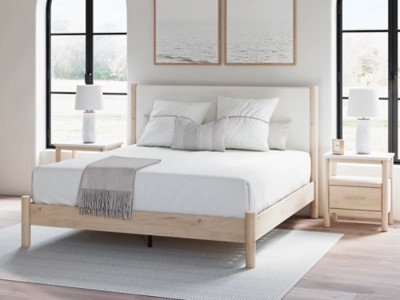 Cadmori King Upholstered Panel Bed | Ashley Homestore