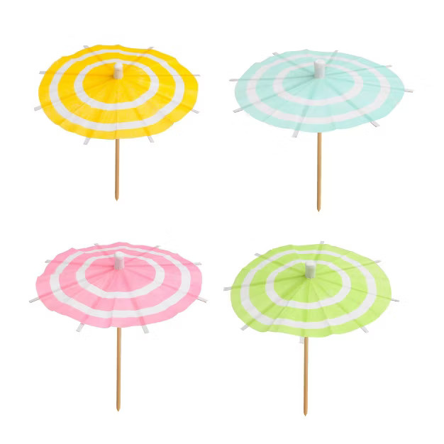 50ct Striped Drink Umbrella - Spritz™ | Target