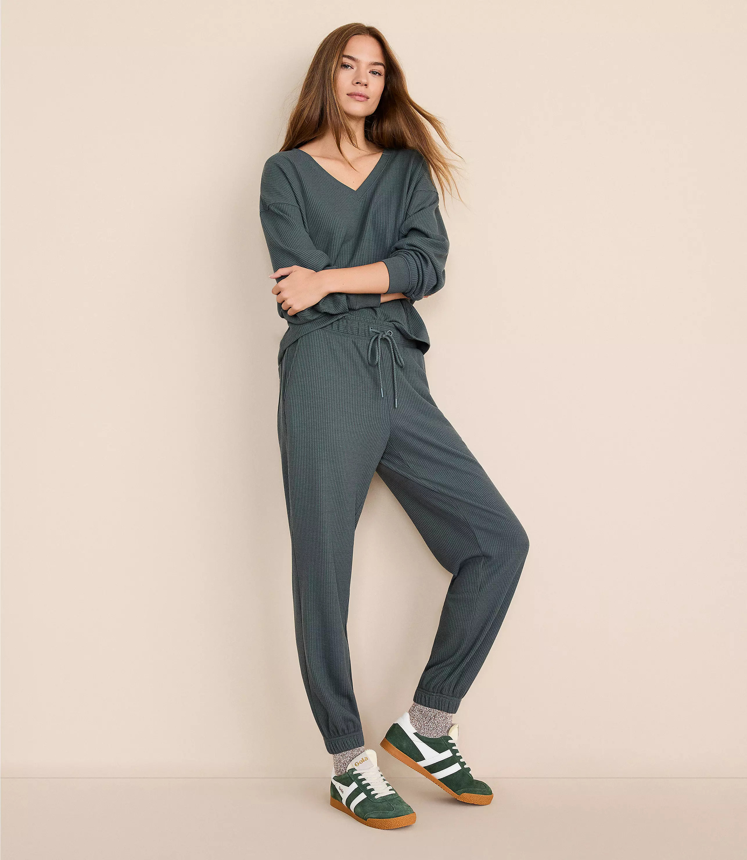 Lou & Grey Upstate Waffle Joggers | LOFT