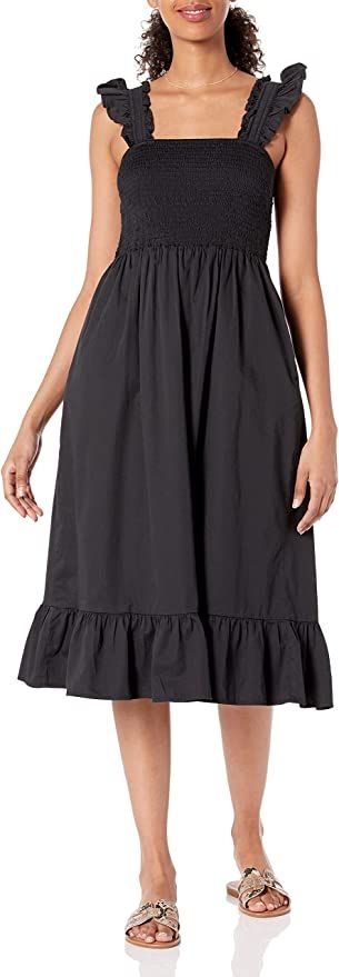 The Drop Women's Kimi Ruffled Shoulder Smocked Midi Dress | Amazon (US)