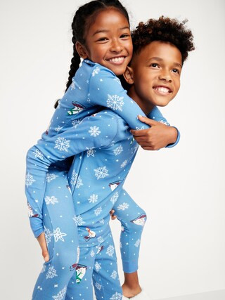 Gender-Neutral Printed Snug-Fit Pajama Set for Kids | Old Navy (CA)