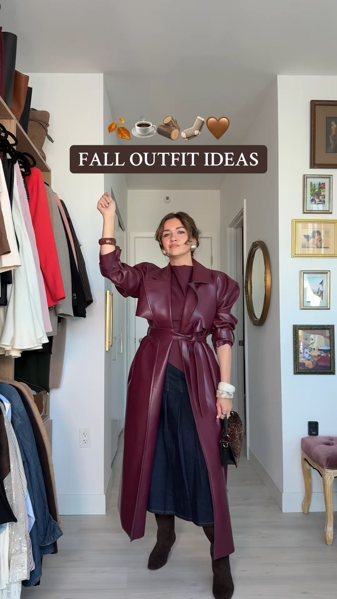 Fall is my absolute favorite season and it’s because I can finally layer and truly play with all the pieces in my closet to create new outfits.

Did you even notice that all four outfits have the same exact skirt?  👀🤍🫶🏼

* sizing notes*
The burgundy coat runs very oversized and has large shoulder pad so I would size down at least buy one but potentially even buy two sizes. 

The denim skirt also runs a little big so if you’re between sizes, size down. I’m usually a six but wearing a four comfortably. 

#LTKStyleTip #LTKFindsUnder50 #LTKSeasonal