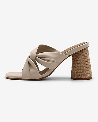KAANAS Naranjo Leather Wrap Heels | Express