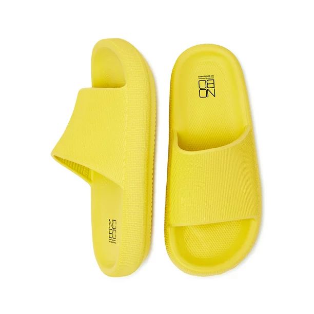 No Boundaries Women's Comfort Slide Sandals - Walmart.com | Walmart (US)