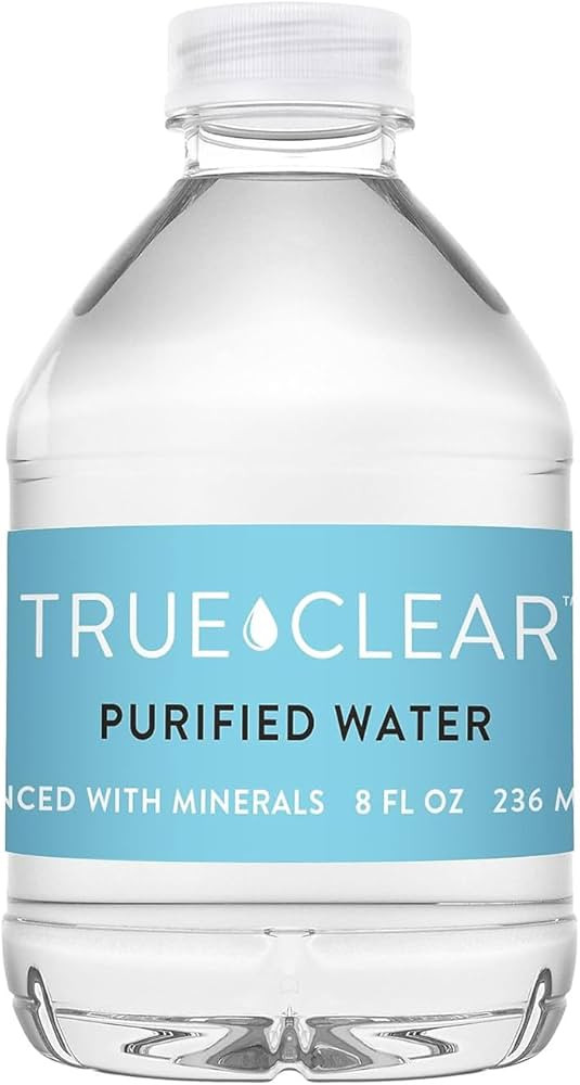 Staples True Clear Purified Water, BPA Free Recyclable Mini Bottles, Easy to Carry, 8 Fl Oz, 24-P... | Amazon (US)