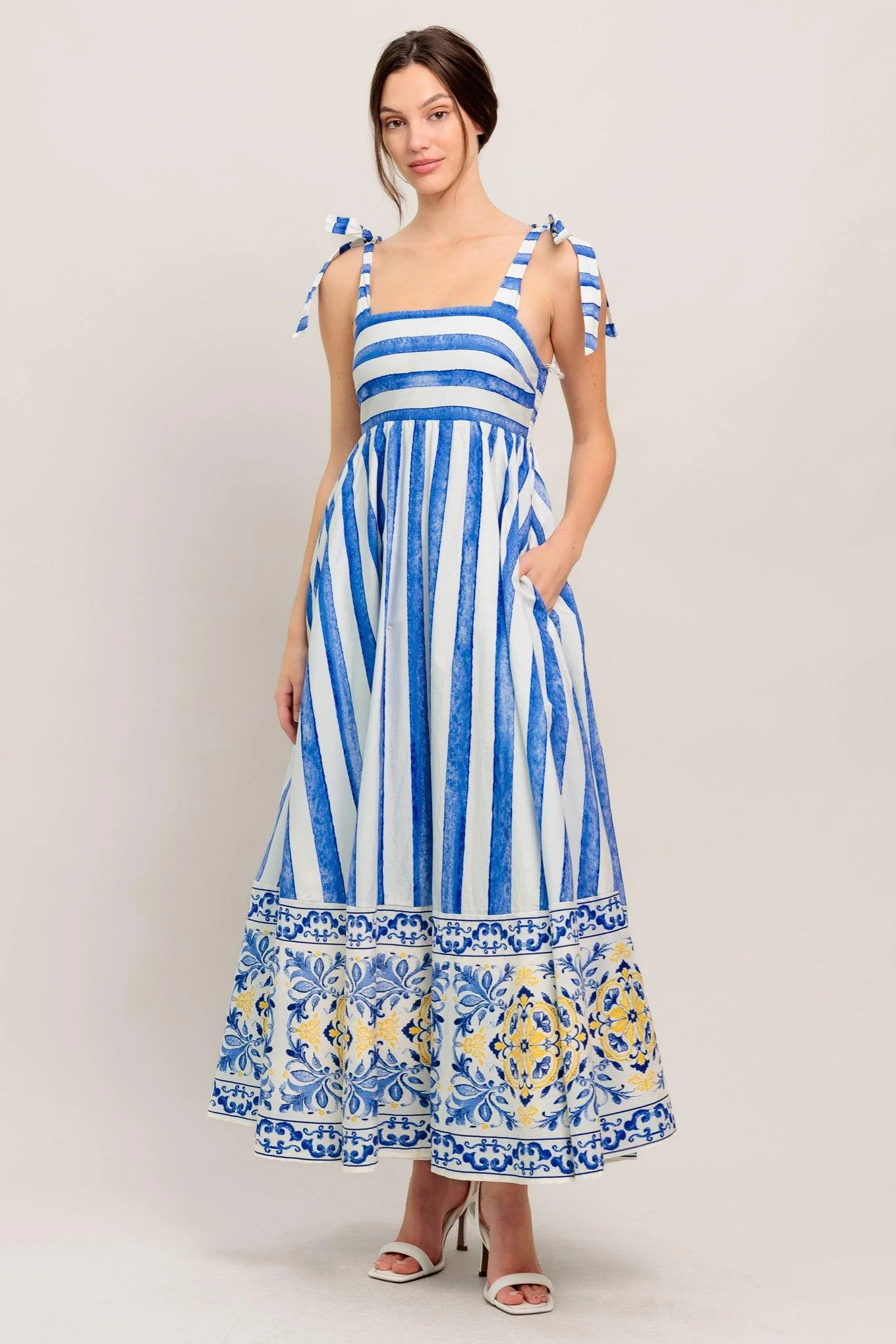 Blue Horizon Beauty Woven Midi Dress | Zulily