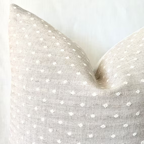 Swiss Dot Neutral Decor Pillow Cover  Textural  Mudcloth | Etsy | Etsy (US)