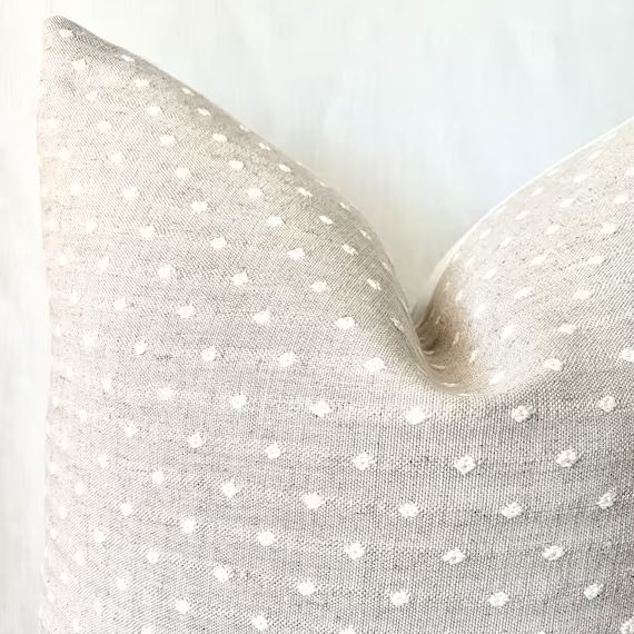 Swiss Dot Neutral Decor Pillow Cover  Textural  Mudcloth | Etsy | Etsy (US)