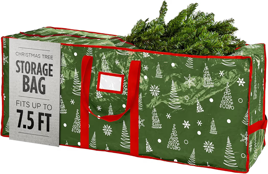 Christmas Tree Storage Bag - Stores 7.5 Foot Artificial Xmas Holiday Tree, Durable Waterproof Mat... | Amazon (US)