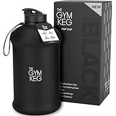 THE GYM KEG Gym Water Bottle 74oz | Half Gallon | Carry Handle | Big Water Jug for Sport | Large ... | Amazon (US)
