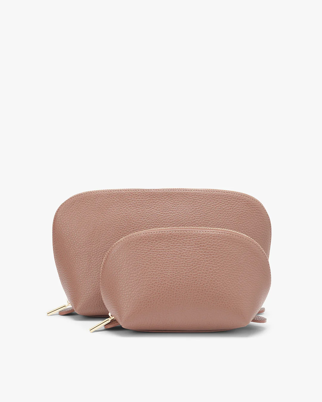 Women's Travel Case Set in Soft Rose | Pebbled Leather by Cuyana | Cuyana
