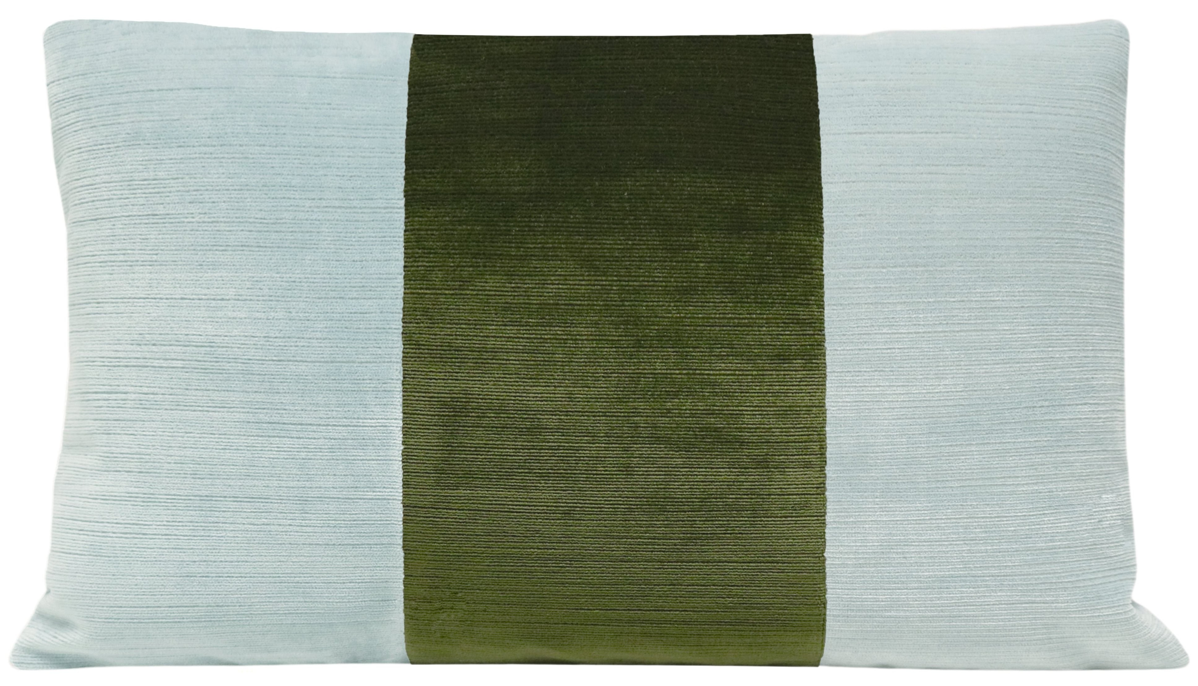 The Little Lumbar :: Strie Velvet // Spa Blue + Olive | LITTLE DESIGN COMPANY