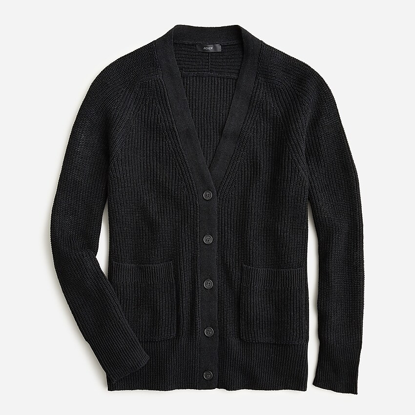 Relaxed cotton-linen cardigan sweater | J. Crew US
