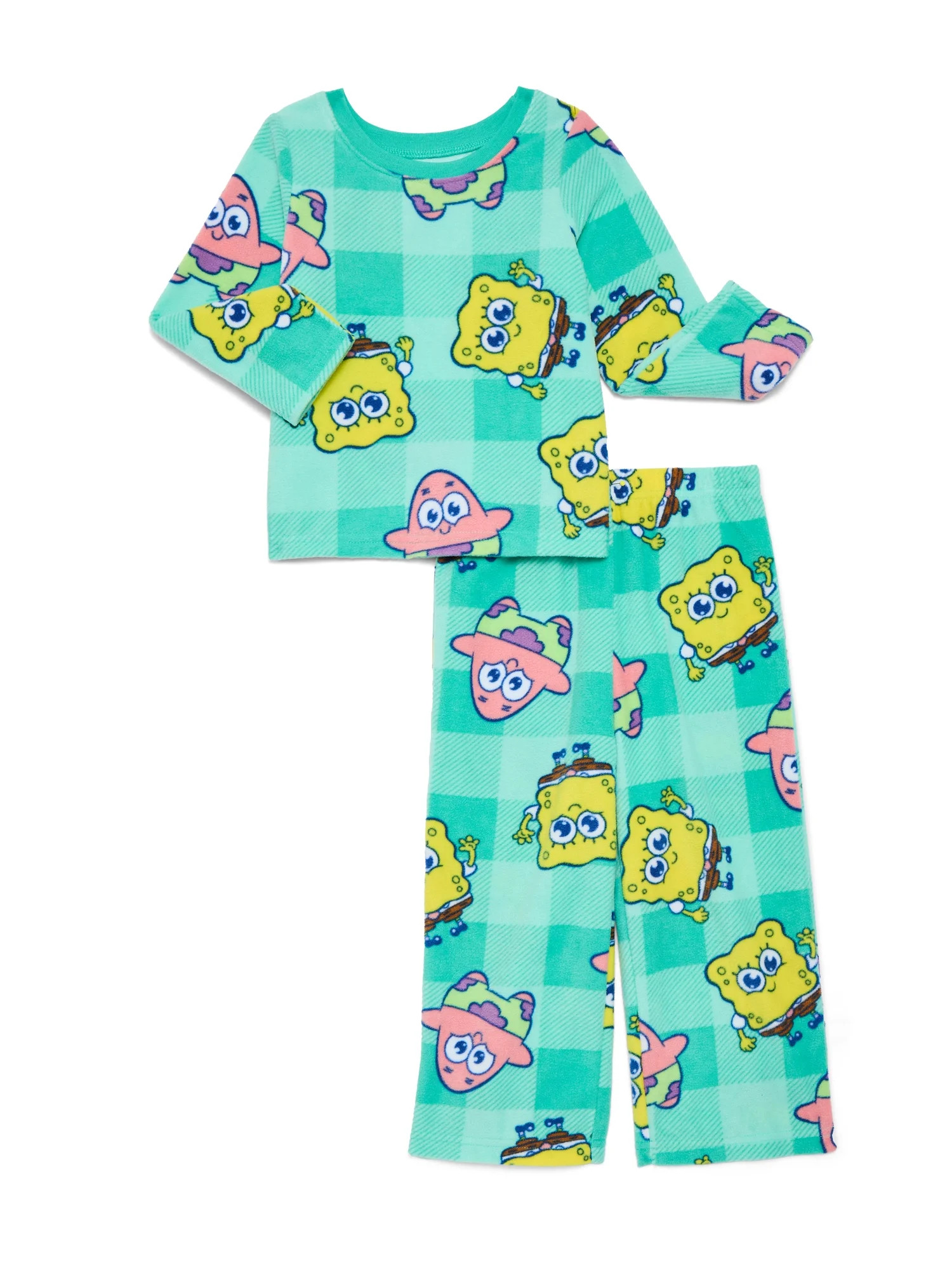 Character Toddler Long Sleeve Microfleece, 2-Piece Pajama Set, Sizes 12M- 5T | Walmart (US)