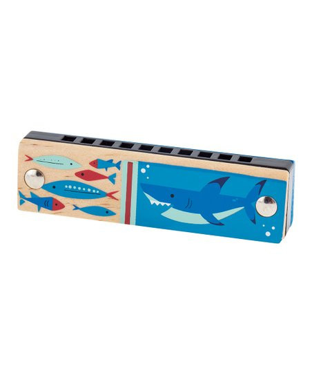Blue & Brown Shark Harmonica | Zulily