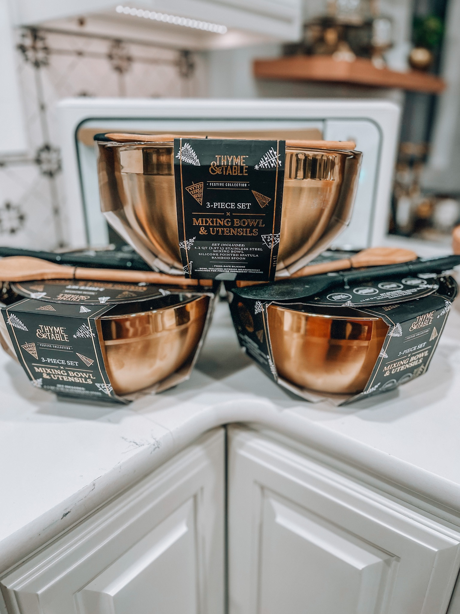 Found these gold mixing bowls for only $7 today at my local Walmart! 

#LTKhome #LTKsalealert #LTKunder50