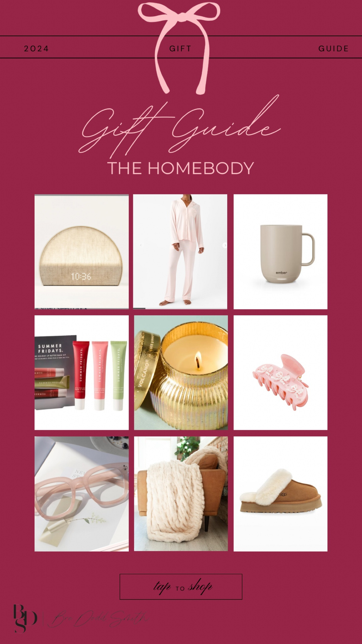 Gift guide for the homebody, cozy gift guide, hatch, cozy earth pajamas, anthro candle, summer Friday holiday set, blue light glasses, Ugg slippers, ember mug, Minky couture blanket 

#LTKGiftGuide #LTKHoliday #LTKCyberWeek