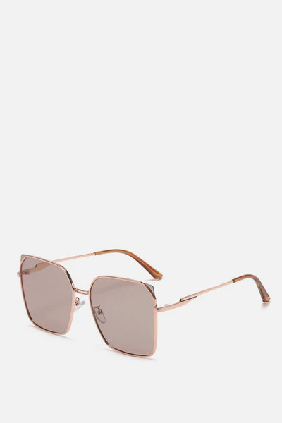 BAHAMAS Rose Gold Square Sunglasses | Noughts and Kisses