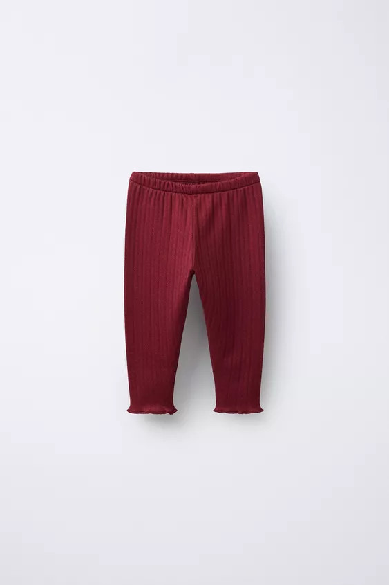 POINTELLE COTTON LEGGINGS | Zara US