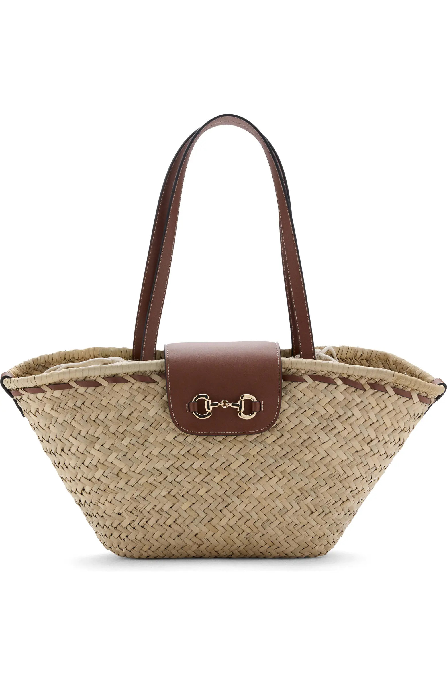 MANGO Medium Natural Fiber Shoulder Bag | Nordstrom | Nordstrom