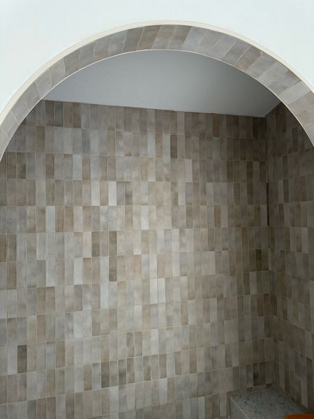 This tile 🤌🏼

Bathroom 
Modern 
Organic
Mediterranean 
Taupe 

#LTKhome #LTKover40 #LTKstyletip