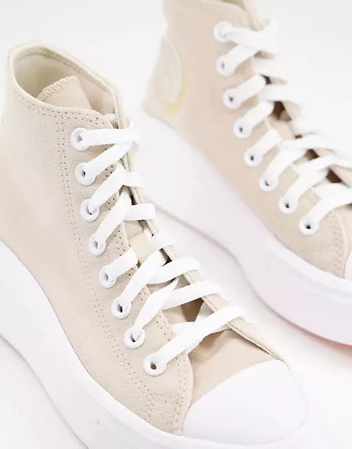 Converse Chuck Taylor Move trainers in beige | ASOS (Global)