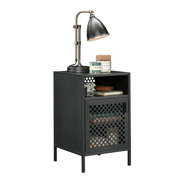 Sauder Boulevard Cafe Nightstand, Black Finish | Walmart (US)