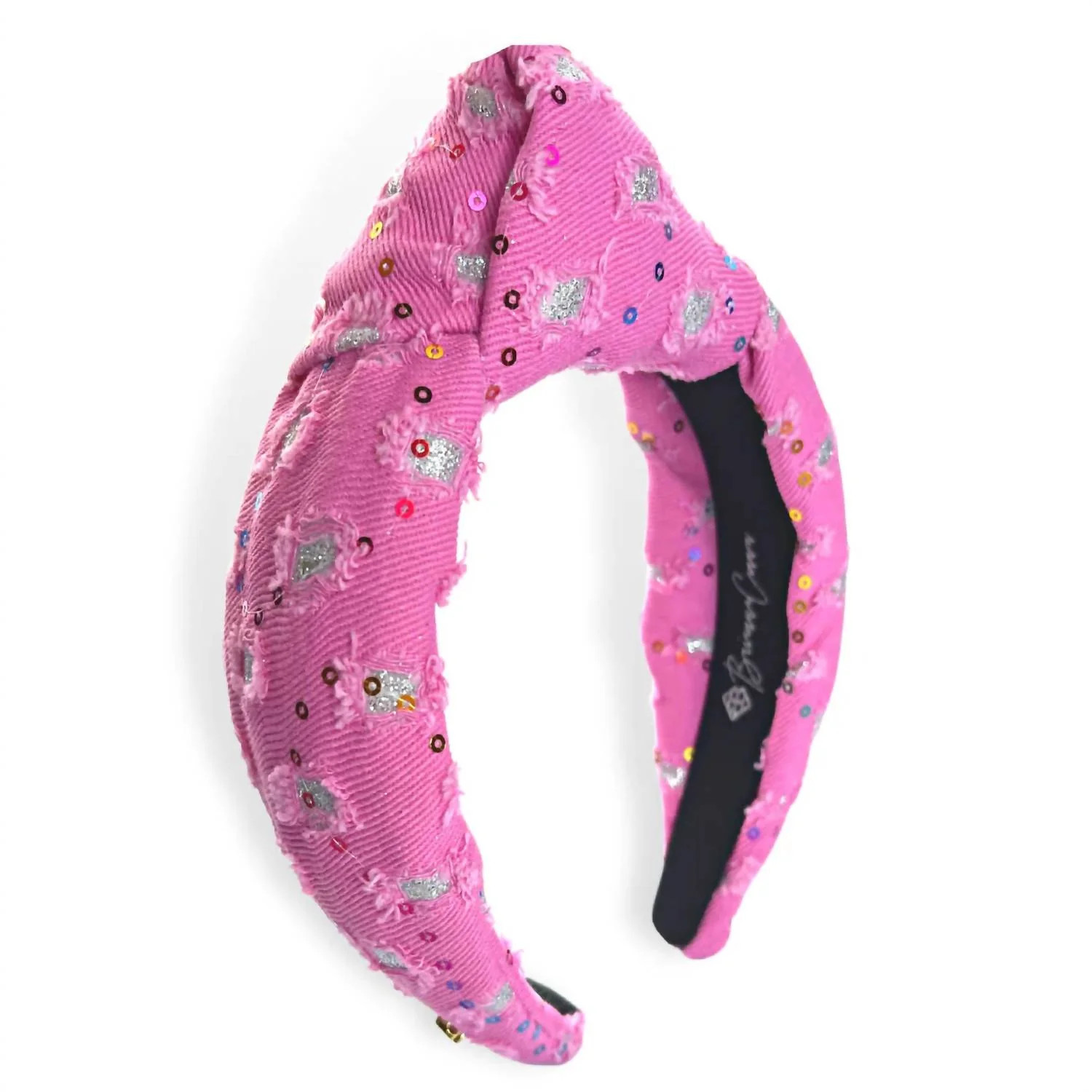 Women's Denim Headband In Pink | Shop Simon
