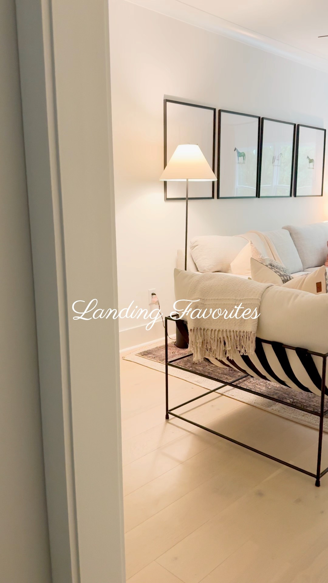 This cozy landing is one of the most-used spots in our home — it’s where we play Nintendo and where I read in my favorite armchair, and just slow down at the end of the day. 🛋️🌟

✨ Featured favorites:
– My go-to  armchair (on sale!)
– Framed prints in classic  gallery frames
– The softest ever neutral rug from  (seriously, nap-worthy)
– Cozy throw pillows, layered textures & warm lighting for that modern-but-livable feel

Everything is linked right here so you can recreate the look or just snag a few cozy upgrades. 🛒 

 #jossandmain #potterybarn #amazon #LTKFinds #LandingDecor #NeutralHomeStyle #CozyModern #AmazonHome #PotteryBarnStyle #JossAndMain #MyHomeVibe #InteriorInspo 

#LTKHome #LTKHome