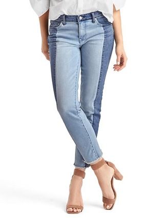 Gap Women AUTHENTIC 1969 Two Tone Real Straight Jeans Size 27 Regular - Two tone indigo | Gap US