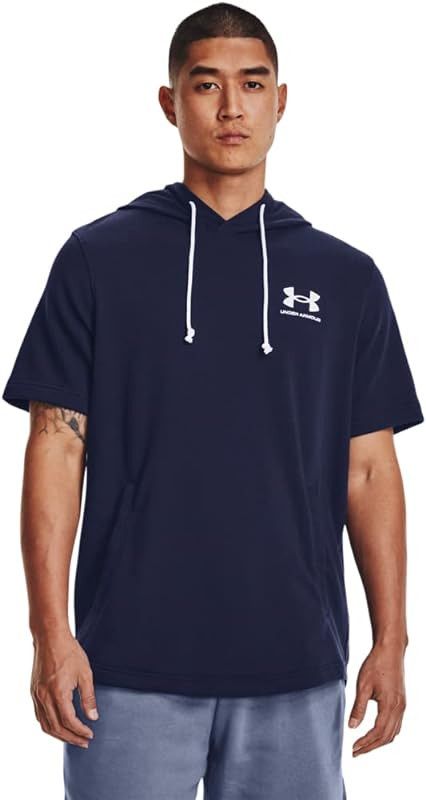 Under Armour Men's Rival Terry Short-Sleeve Hoodie | Amazon (US)
