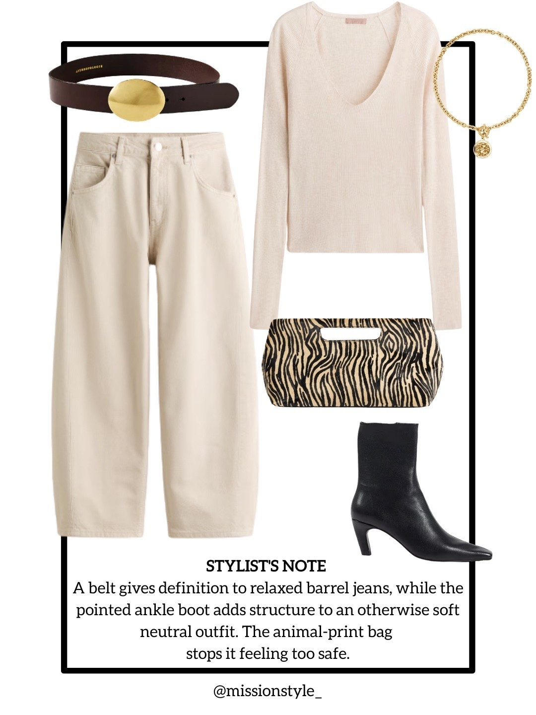 Love a neutral outfit. Just add a black leather jacket

#LTKuk #LTKautumn #LTKjeans