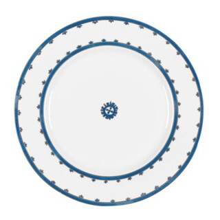 Ming Chinoiserie Dinner Plates with Hand Embellished Gold Accents, Set of 4 | Ballard Designs, Inc.