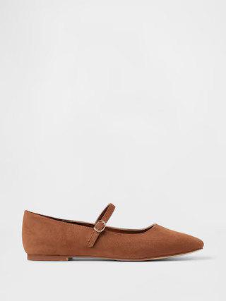 Vegan Suede Mary Jane Flats | Gap (US)