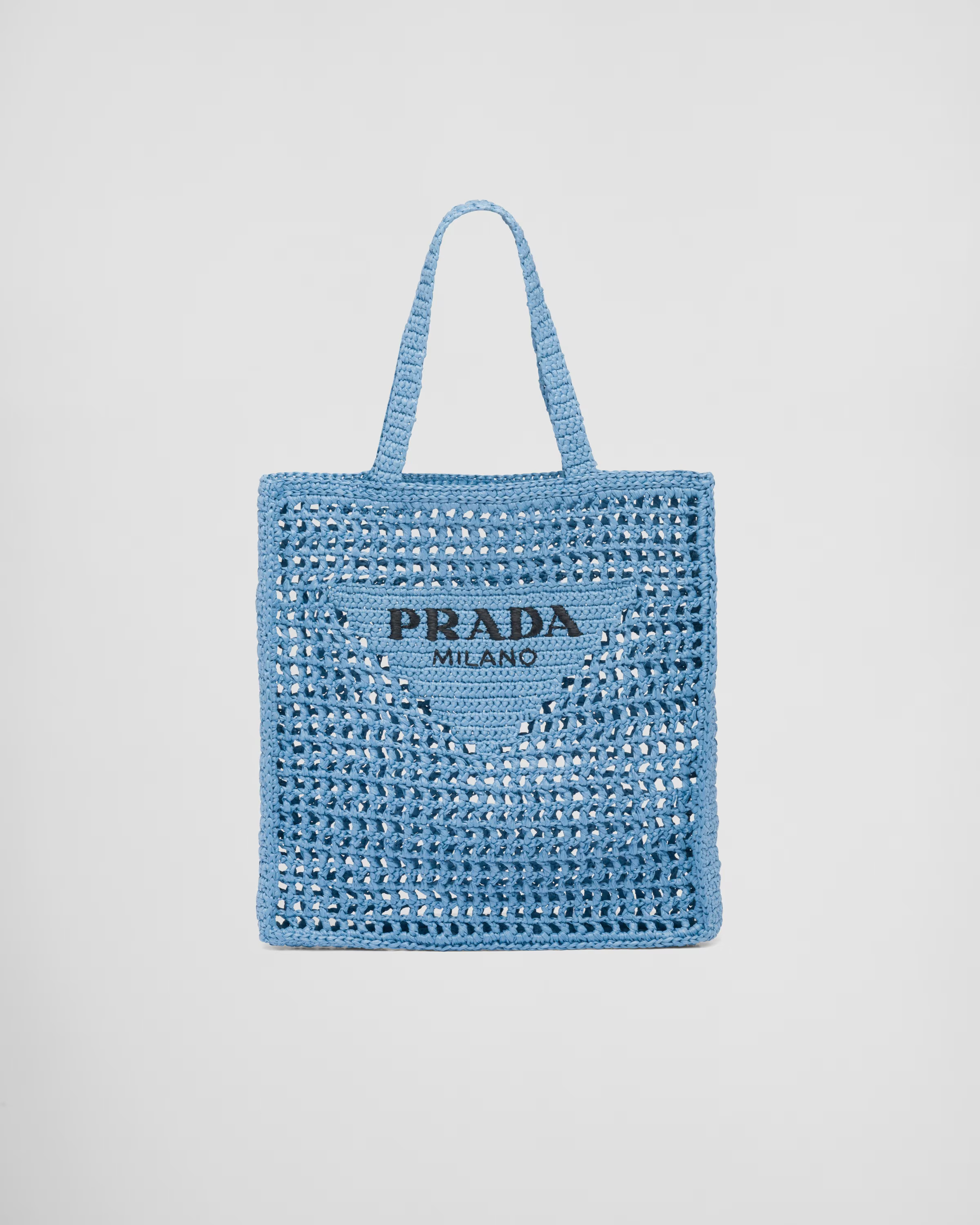 Raffia tote bag | Prada Spa US
