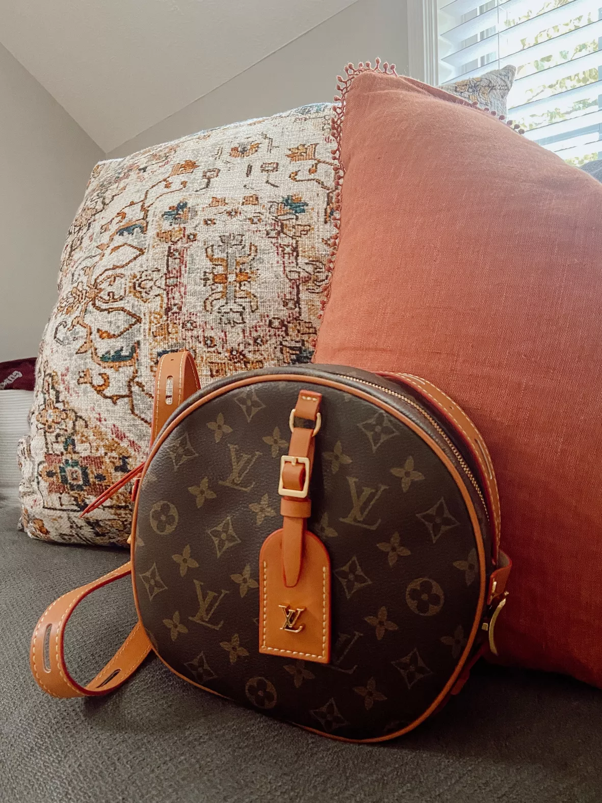 Louis Vuitton Ellipse Vegan Leather Handbag In Brown
