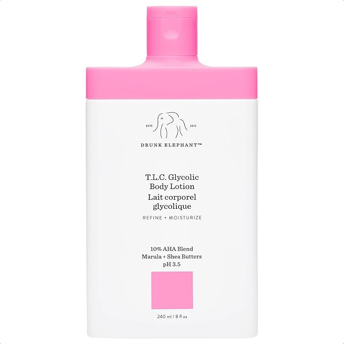 Drunk Elephant T.L.C. Glycolic Body Lotion with Marula and Shea Butters. Refining and Moisturizin... | Amazon (US)